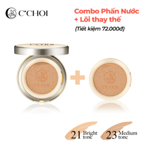 combo phấn nước + lõi c'choi herbal dd cushion